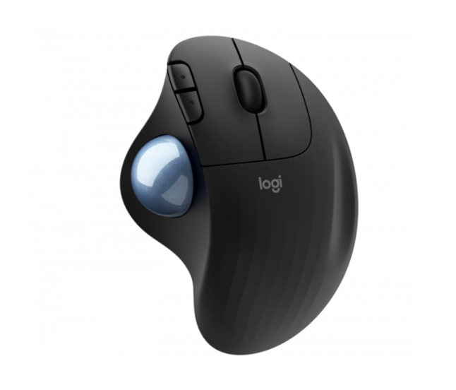 Ratón (Mouse) Ergonómico Óptico Trackball Ergo M575, Inalámbrico, Bluetooth/USB, 2000DPI, Color Negro, LOGITECH 910-005869