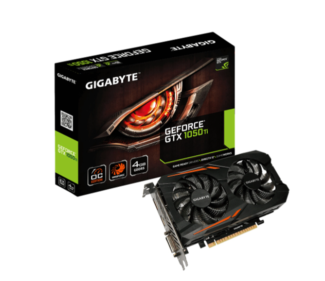 Tarjeta de Video NVIDIA GeForce GTX 1050 Ti Windforce OC Edition, 4GB GDDR5, 1xHDMI, 1xDVI, 1xDP, PCI Exp x16 3.0, GIGABYTE GV-N105TOC-4GD