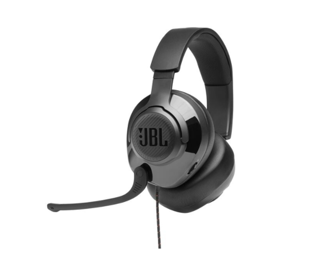 Audífonos Gamer Tipo Diadema con Micrófono, Quantum 200, para PC/Nintendo Switch/Xbox Series X|S/PS5, Alámbrico, 3.5mm, Color Negro, JBL JBLQUANTUM200BLKAM
