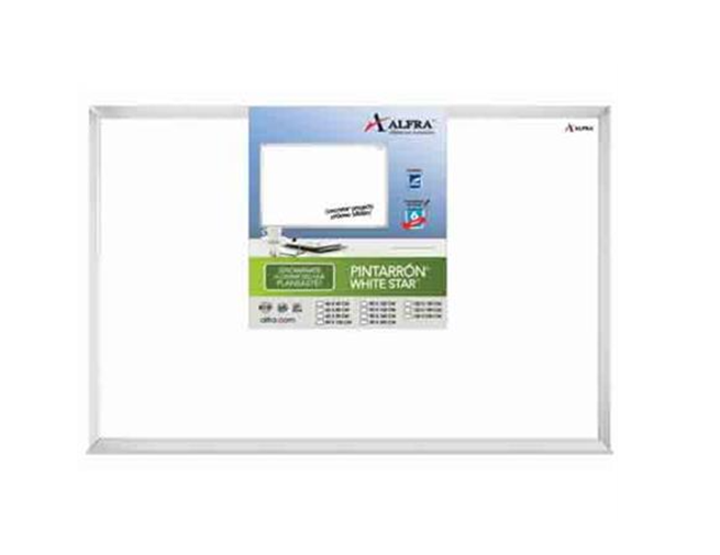 Pintarrón Alfra Metálico White Star, 90 x 120cms, Color Blanco, ALFRA 4577