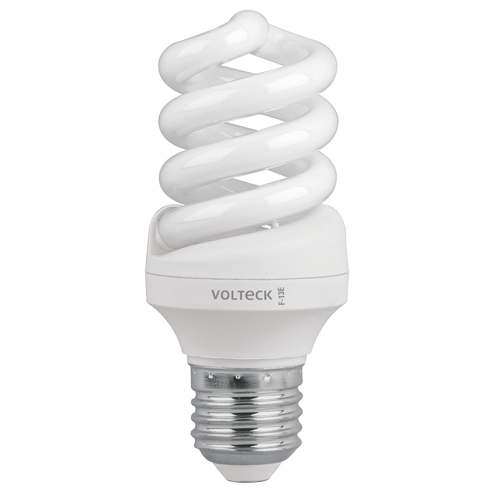 Lámpara (Foco) Espiral VOLTECK, Potencia 24 W, Base T3, TRUPER F-13E