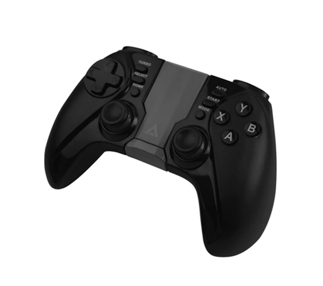 GamePad (Control Gamer), Modelo G200, Inalámbrico/Alámbrico, Bluetooth/USB, 18 Botones, Vibración, Color Negro, ACTECK AC-929837