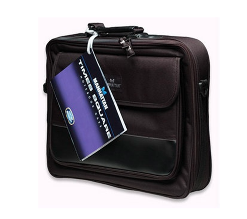 Maletín (Portafolio) Modelo Times Square, Color Negro, Hasta 15.4", MANHATTAN 421430