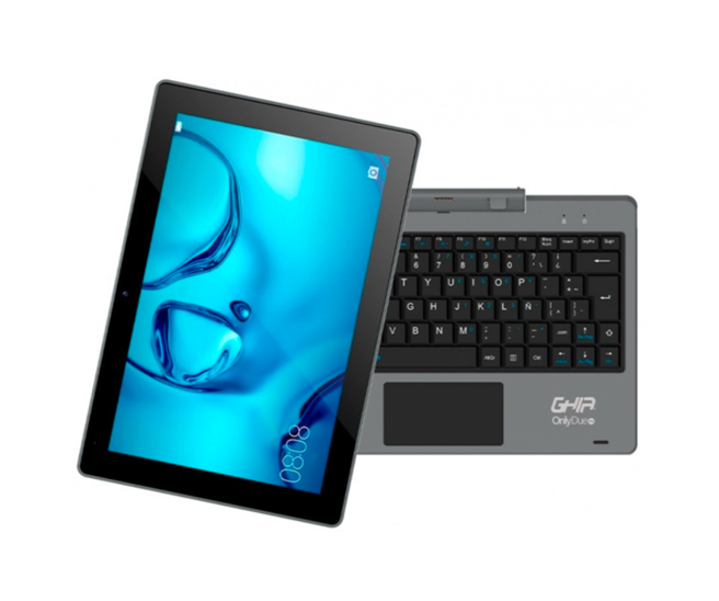 Computadora Portatil (Laptop) 2 en 1 ONLY DUE PRO, Intel Celeron N3350, RAM 4GB LPDDR4, SSD 64GB, 10.1" LED Multi Touch, Win 10 Pro, GHIA 2N1D10CRP