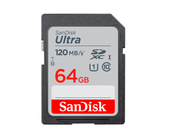 Memoria Flash SD Ultra, 64GB SDHC UHS-I, Clase 10, U1, SANDISK SDSDUN4-064G-GN6IN