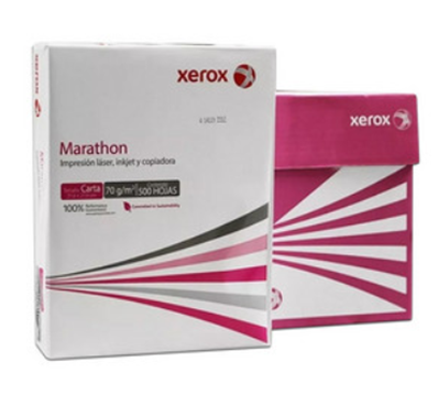 Caja de Papel Bond Tamaño Carta, Color Blanco, 70 Gramos, Modelo Pony Marathon, Blancura 96%, Contenido 5 Remas de 500 Hojas C/U, XEROX 003M02055N