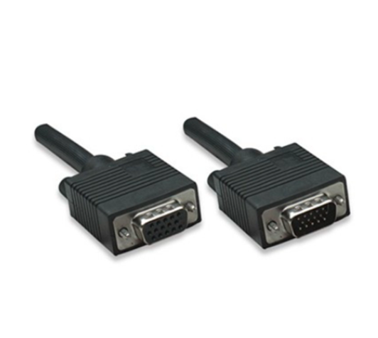Cable de Video VGA DB15 (M-H), Color Negro, Longitud 1.8 Metros, MANHATTAN 309011