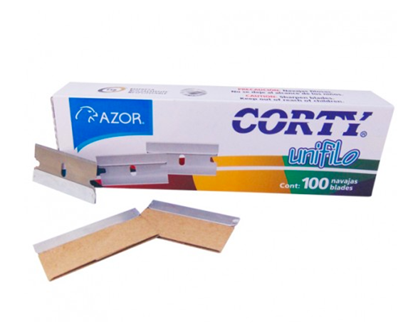 Paquete de Navajas, Repuesto Cortador, Unifilo, Con 100 Piezas, CORTY 3110