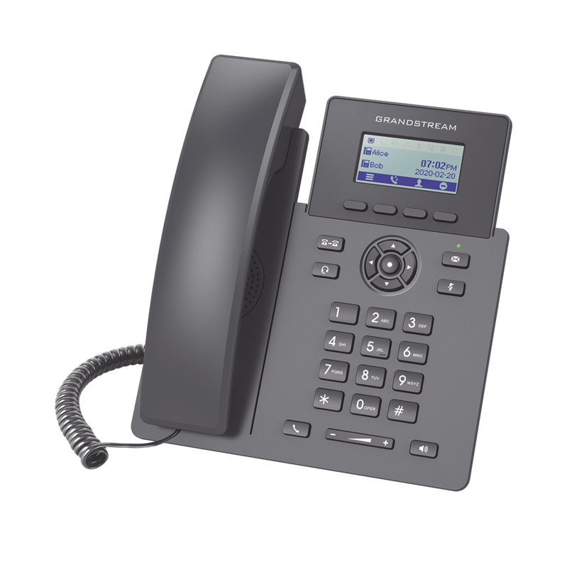 Teléfono IP Grado Operador, 2 Líneas SIP con 2 Cuentas, PoE, Codec Opus, IPV4/IPV6 con Gestión en la Nube GDMS, GRANDSTREAM GRP2601P