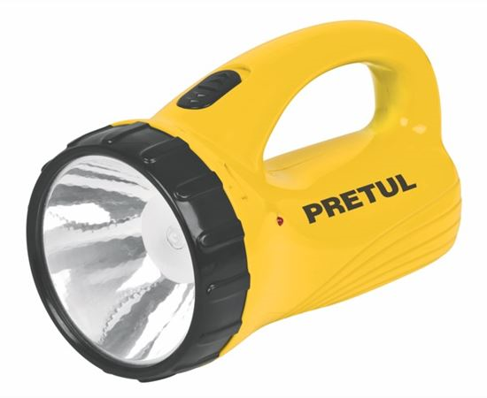 Linterna Recargable PRETUL de LED, 100 Lúmenes, Color Amarillo, TRUPER LIRE-70P