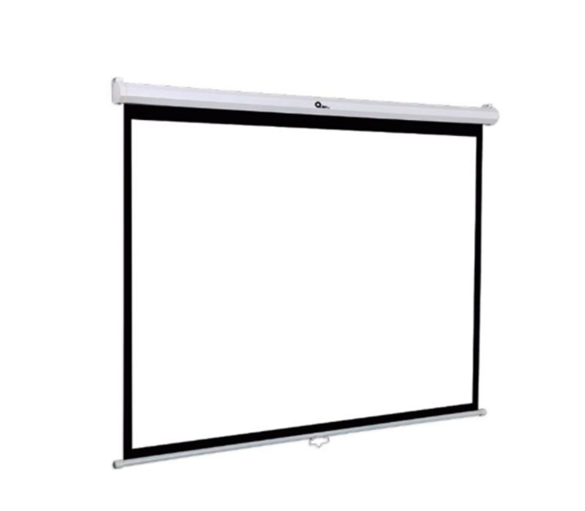 Pantalla de Proyección Manual de Pared GUDING, Para Colgar, 100" Diagonal, 177.8 x 177.8 Centímetros, Color Blanco Mate, QIAN QPG-69502