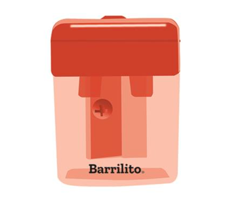 Sacapuntas Mediano con Depósito, Plastico, BARRILITO SK12M