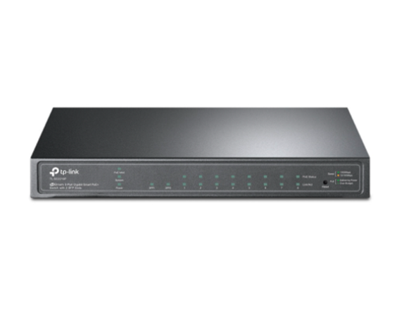 Switch PoE JetStream SDN Administrable 8 Puertos 10/100/1000 Mbps + 2 Ptos SFP, 8 Ptos PoE, 61W, Administración Centralizada OMADA SDN, TP-LINK TL-SG2210P
