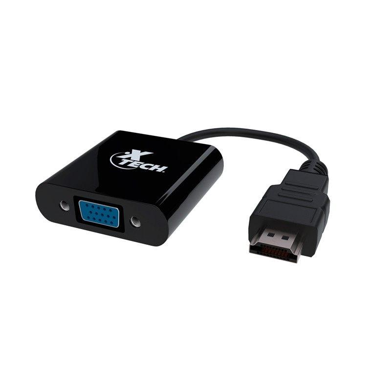 Adaptador de Video HDMI - VGA (M-H), Resolución Max 1080p, XTECH XTC-363