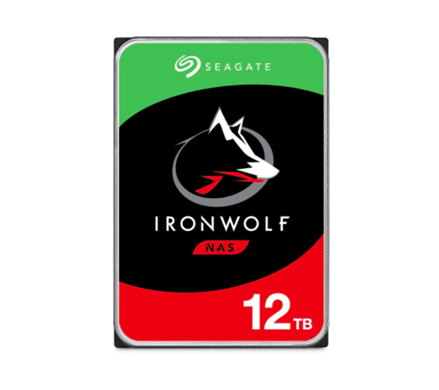 Disco Duro Interno IronWolf de 12TB, 7200 RPM, Caché 256MB, SATA III (6.0 Gb/s) para NAS, SEAGATE ST12000VN0008