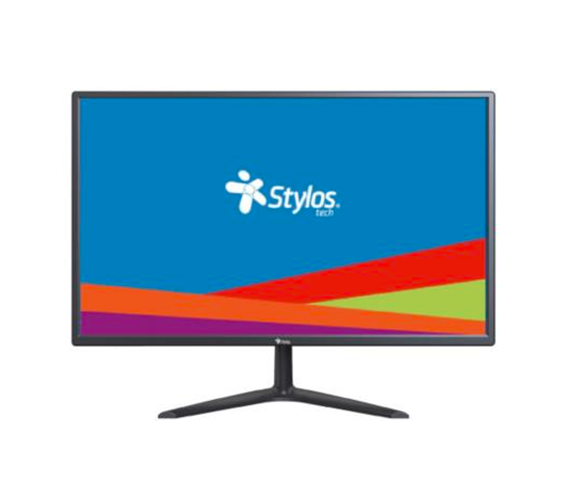 Monitor LED 19” SMOT3, Resolución HD (1440 x 900), 5ms, 1x VGA / 1x HDMI, Color Negro, STYLOS STPMOT3B