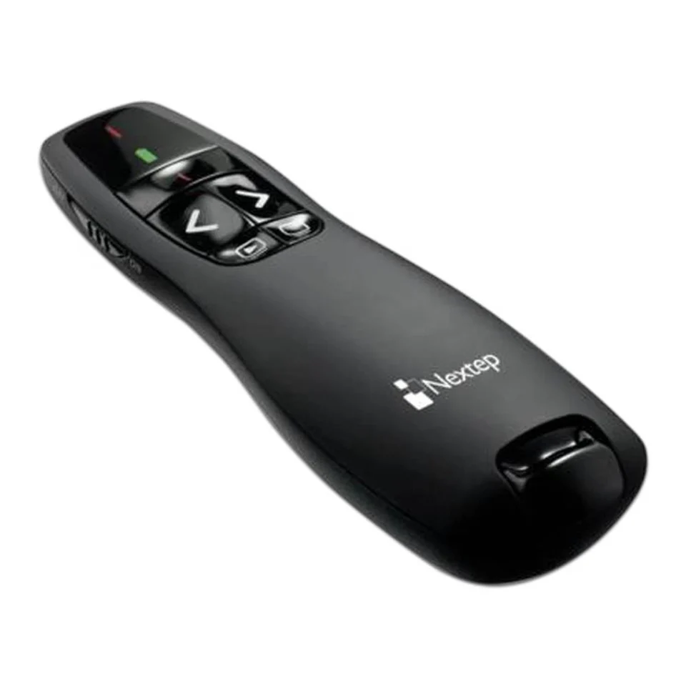 Presentador con Apuntador Láser Color Rojo, Inalámbrico (USB), Hasta 20 Metros, NEXTEP NE-420