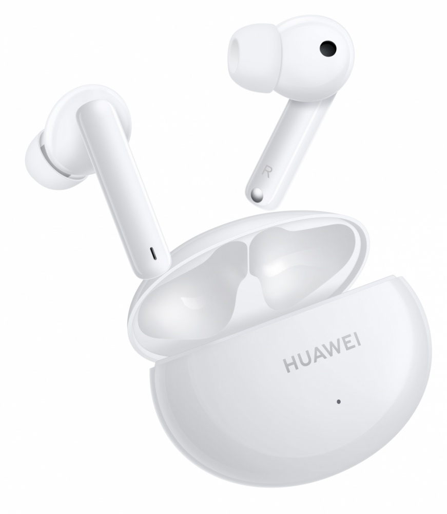 Audífonos con Micrófono, FreeBuds 4i, Inalámbricos, Cancelación de Ruido, con Estuche de Carga, Bluetooth, Color Blanco, HUAWEI 55034087