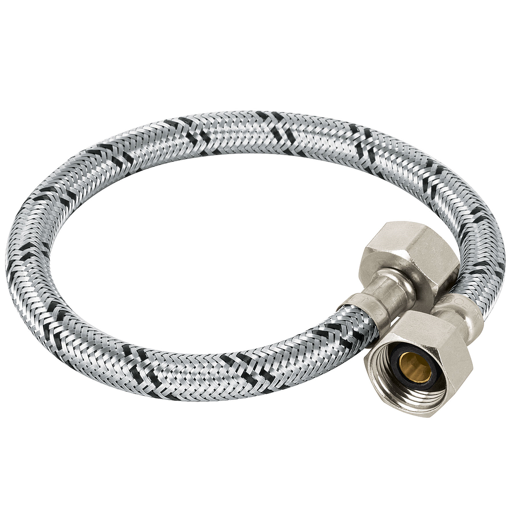 Manguera de Hule FOSET, 40 cm, Acero Inoxidable, Usos Generales, TRUPER FLA-40X