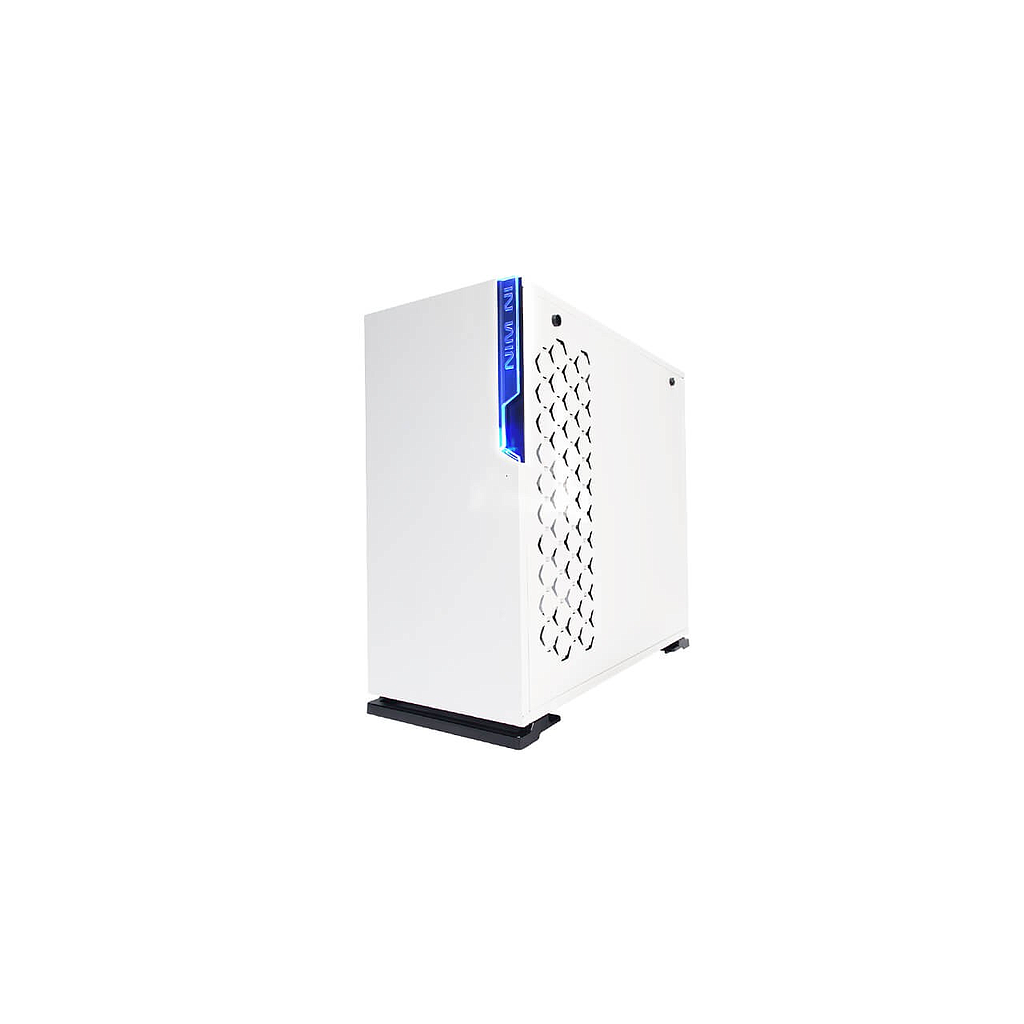 Gabinete Gamer Modelo 101, ATX / Micro-ATX / Mini-ATX, Midi-Tower, Ventana Lateral de Cristal Templado, Color Blanco, No Incluye Fuente de Poder, INWIN 101 WHITE
