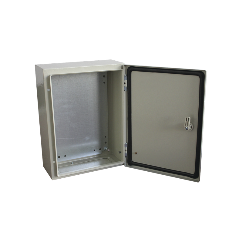 Gabinete de Acero IP66 Uso en Intemperie (300 x 400 x 200 mm) con Placa Trasera Interior y Compuerta Inferior Atornillable (Incluye Chapa y Llave), PRECISION PST-3040-20A