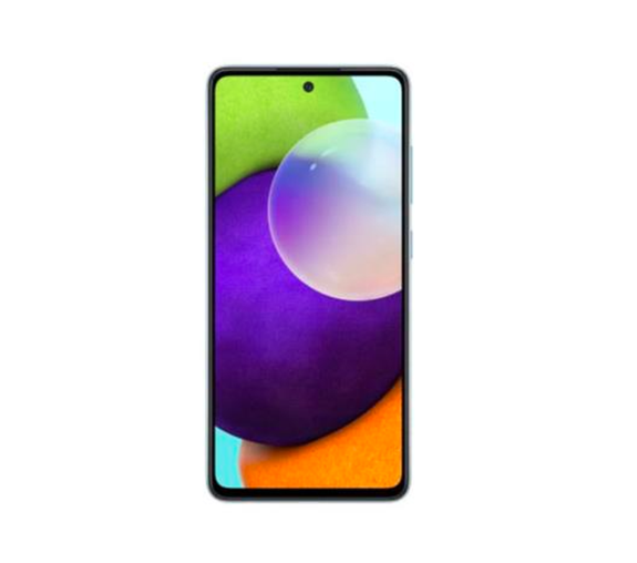 Smartphone Galaxy A52, CPU Qualcomm Snapdragon 720G, RAM 6GB, ROM 128GB, AMOLED Multi Touch 6.5", BT, Wi-Fi, Cámara Ppal 64MP, Android 11, Color Azul, SAMSUNG SM-A52128GB-A