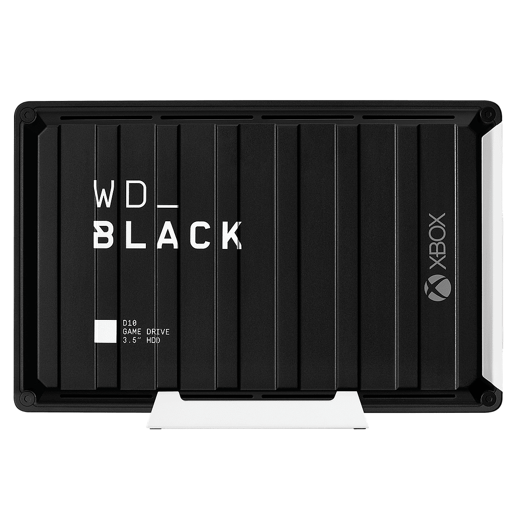 Disco Duro Externo WD_BLACK D10, Capacidad 12TB (12,000GB), Interfaz USB 3.2, Color Negro, WESTERN DIGITAL WDBA5E0120HBK-NESN
