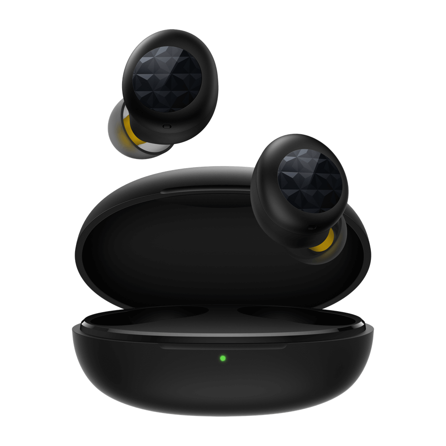 Audífonos con Micrófono, Buds Q2, Inalámbricos, con Estuche de Carga, Bluetooth 5.0, Color Negro, REALME RMA2010