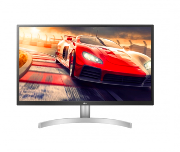 Monitor Gamer LED 27", 4K Ultra HD, 5 ms, Widescreen, FreeSync, HDMI / DP, Color Blanco, LG 27UL500-W
