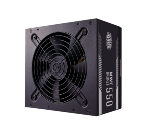 Fuente de Poder Certificada MWE 550 V2, 80 PLUS Bronze, 20+4 pin ATX, 120mm, 550W, COOLER MASTER MPE-5501-ACAAB-US