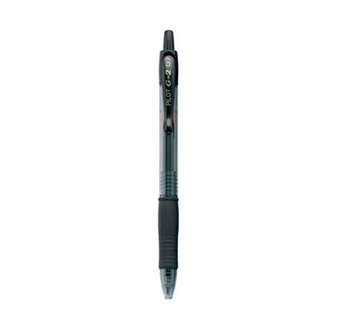 Pluma (Bolígrafo), Modelo Gel G2-7, Retráctil, Color Negro, Punta Fina (0.7 Milímetros), PILOT 31020