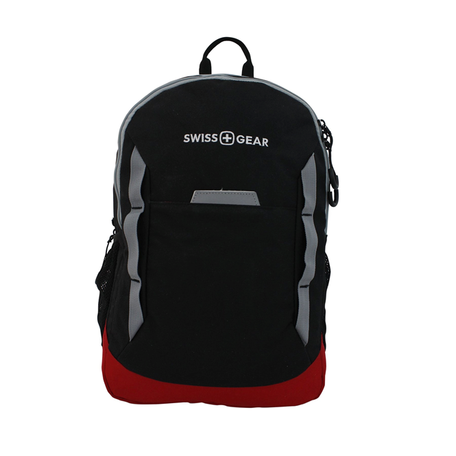 BackPack (Mochila), Modelo SWISSGEAR Cráter, Soporta Laptop 15", Color Negro / Rojo, WENGER 3662201406