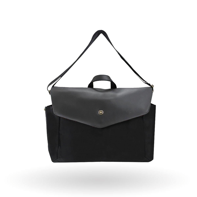 Maletín (Messenger), Modelo MarieZoe, Soporta Laptop 14", Color Negro, WENGER 605092