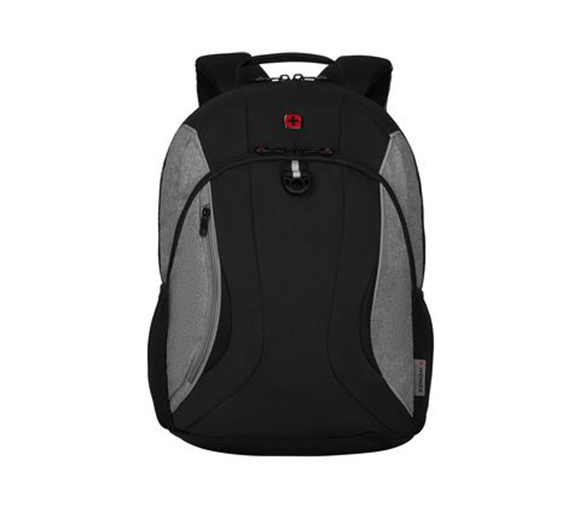 BackPack (Mochila), Modelo Mercury, Soporta Laptop 16" / Tablet 10", Color Negro / Gris, WENGER 611673