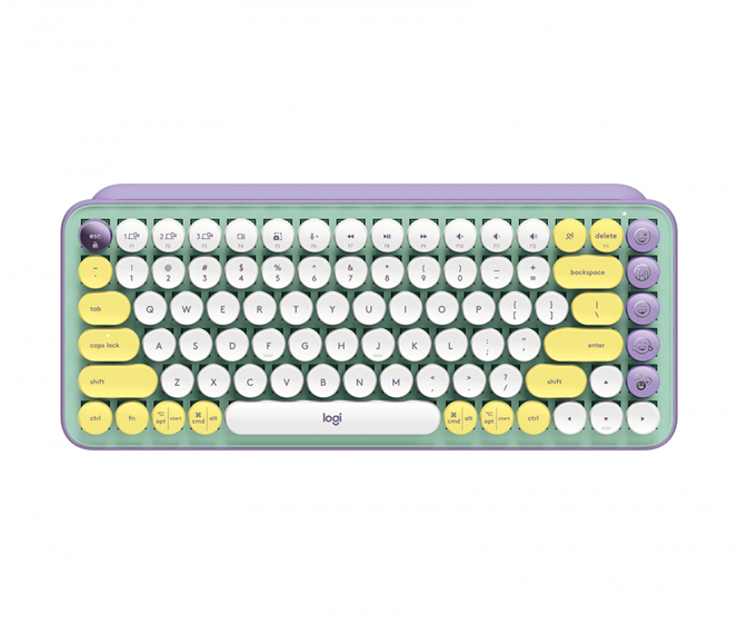 Teclado Mecánico, Modelo Pop Keys, Inalámbrico (Bluetooth / USB), Color Daydream, LOGITECH 920-010714