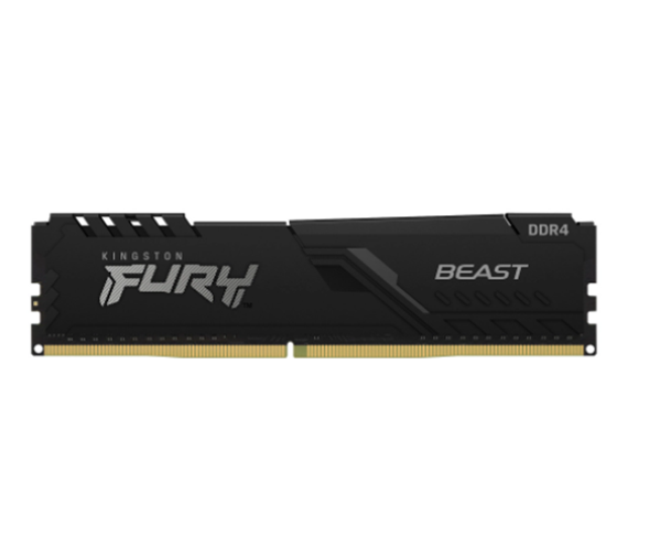 Memoria RAM XFURY Beast Black, DDR4, 16GB, 3600MHz, PC4-28800, 1.35V, CL18, U-DIMM, KINGSTON KF436C18BB/16