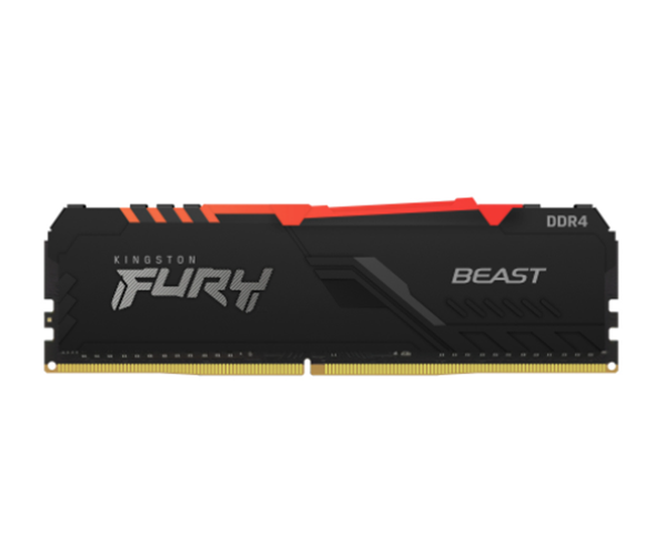 Memoria RAM XFURY Beast RGB, DDR4, 16GB, 3600MHz, PC4-28800, 1.35V, CL18, U-DIMM, KINGSTON KF436C18BBA/16