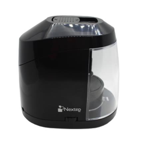 Sacapuntas Eléctrico, 1 Orificio, AutoStop, Color Negro, con Deposito de Basura, NEXTEP NE-181