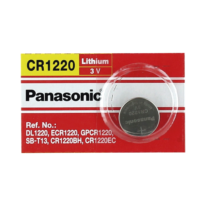 Batería de Litio Tipo Moneda 3V @ 35mAh / Recomendado para DVR´s Epcom y HIKVISION (No Recargable), PANASONIC CR1220