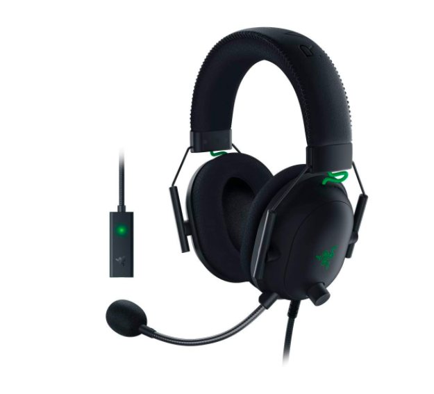 Audífonos Tipo Diadema con Micrófono Gamer Blackshark V2, Respuesta de Frecuencia 12Hz-28000Hz, Alámbrico 3.5mm y USB, Color Negro, RAZER RZ04-03230100-R3U1