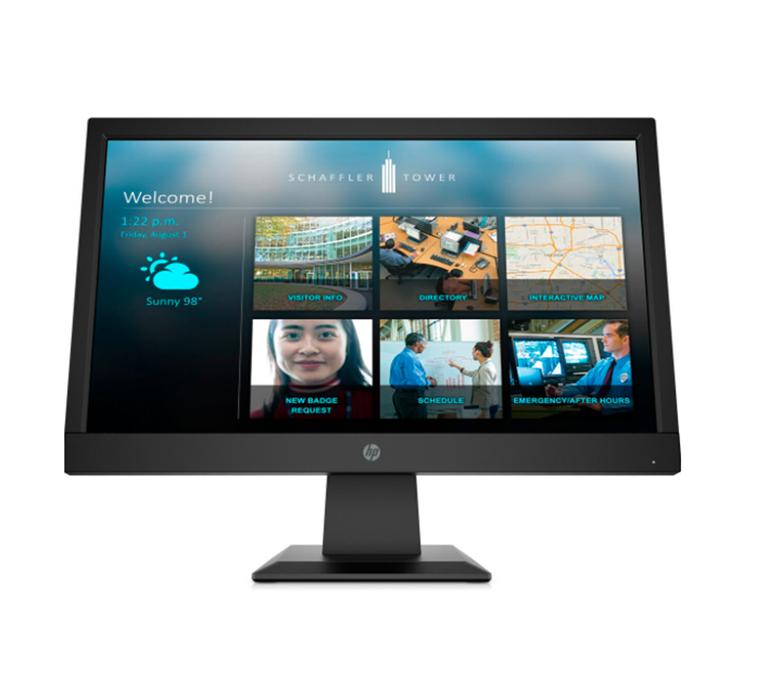 Monitor LED P19b G4 de 18.5", Resolución 1366 x 768, 5 ms, HD, Widescreen, HDMI / VGA, Color Negro, HP 9TY83AA#ABA