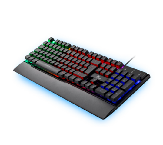 Teclado Gamer Armiger, (Versión Español), Alámbrico, USB, Iluminación RGB, Color Negro, XTECH XTK-510S