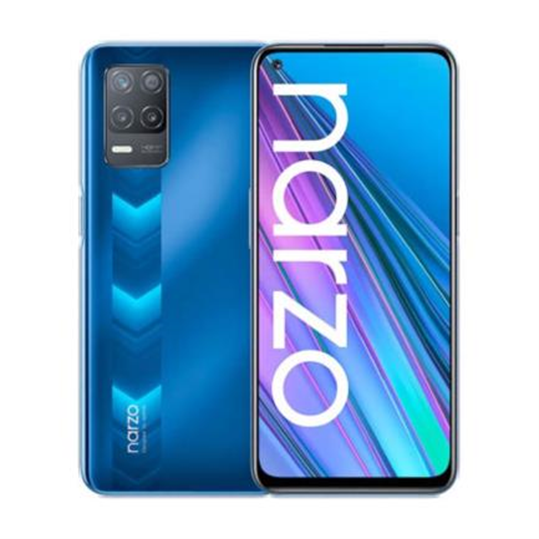 Smartphone Narzo 30 5G, CPU Dimensity 700 5G, RAM 4GB, ROM 128GB, LED Multi Touch 6.5" FHD+, BT, Wi-Fi, 5G, Cámara Ppal 48MP, Android 10, Color Azul, REALME REALMENARZO30-A