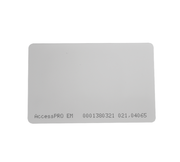 Tarjeta Proximidad Imprimible (Doble Lado), 125 Khz (Chip TK4100, EM), 26 Bits, 85.6 x 54 x 0.84mm, ACCESSPRO ACCESS-ISO-CARD