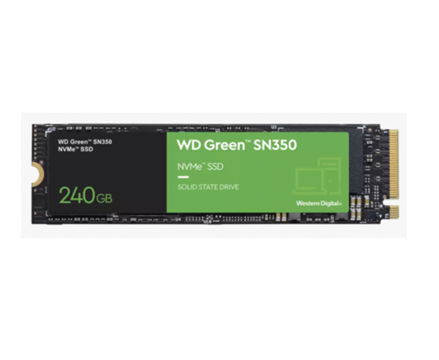 Unidad de Estado Sólido (SSD) SN350 de 240GB, M.2 NVMe PCIe, WESTERN DIGITAL WDS240G2G0C