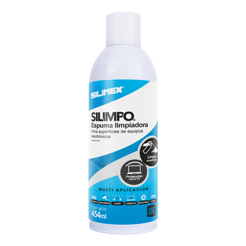 Espuma Limpiadora Especial P/Teclados y Carcasas, Contenido 454 ml, SILIMEX SILIMPO