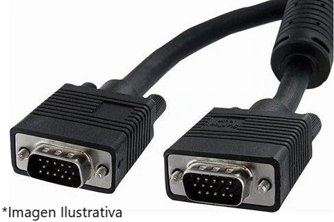 Cable de Video VGA DB15 (M-M), Color Negro, Longitud 3 Metros, GIGATECH CVGA-3/0