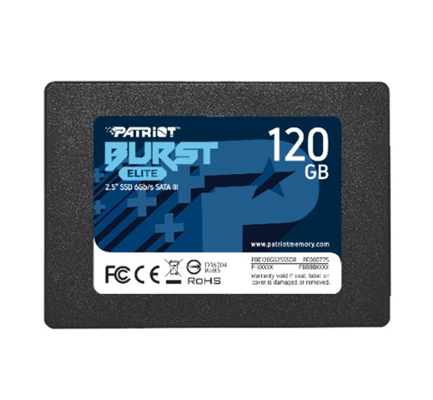 Unidad de Estado Sólido (SSD) Burst, Capacidad 120GB, 2.5" SATA III (6.0 Gb/s), PATRIOT PBE120GS25SSDR