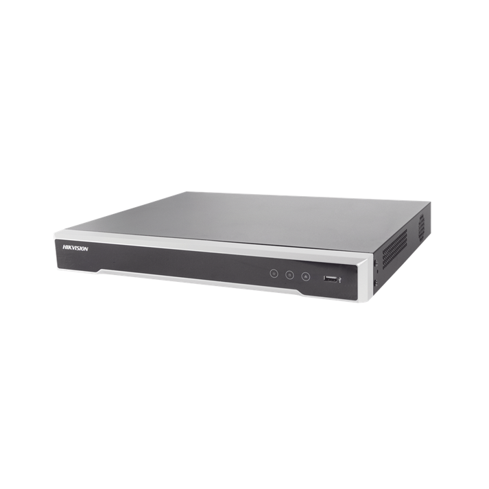 NVR 8 MP (4K), 32 Canales, 16 Puertos PoE+, Soporta Cámaras AcuSense, Hik-Connect, 2 Bahías de Disco Duro, Swtich PoE 300 Mts, HDMI en 4K, HIKVISION DS-7632NI-K2/16P