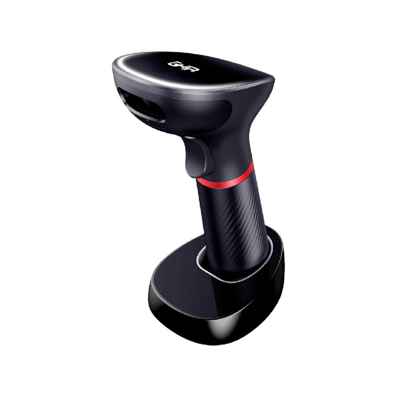 Lector de Código de Barras 1D/2D, Bluetooth y Receptor USB con Base de Carga, Compatible con QR, GHIA GSW2